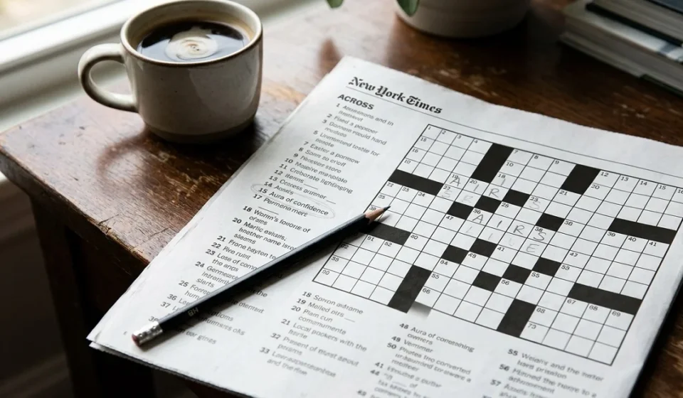 Aura of Confidence NYT crossword clue and answer