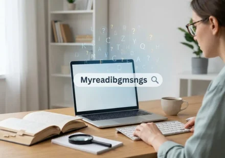 Myreadibgmsngs meaning and possible origins shown through a search and reading concept