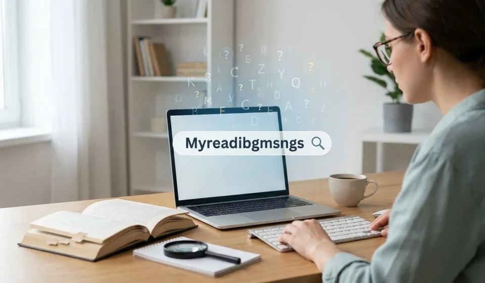 Myreadibgmsngs meaning and possible origins shown through a search and reading concept