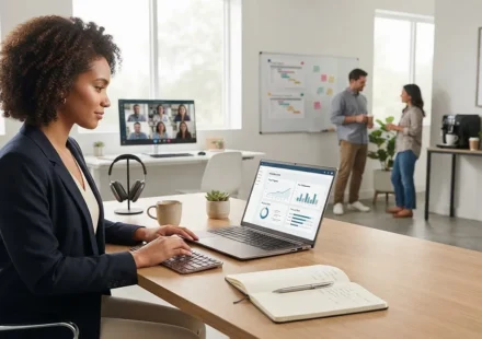 OnlyWorkMoods com review showing a modern workplace and productivity setting