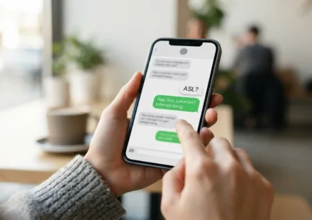 ASL meaning in text explained through a smartphone conversation