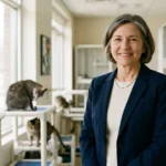 Donna Sicuranza supporting animal welfare and cat care