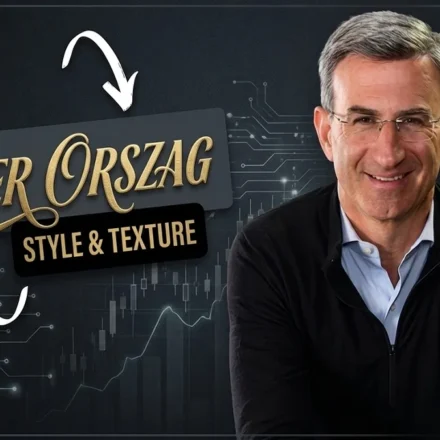 Peter Orszag with short gray hair and a neatly styled side part