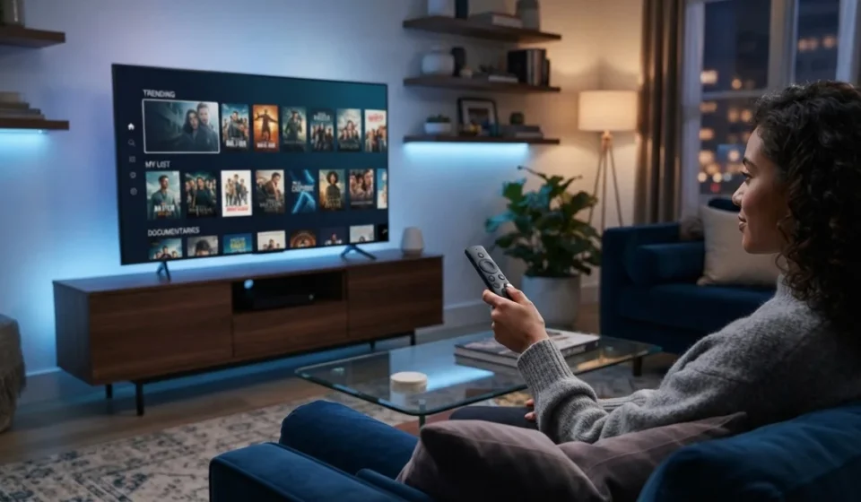 Tvlio digital entertainment platform on a smart TV
